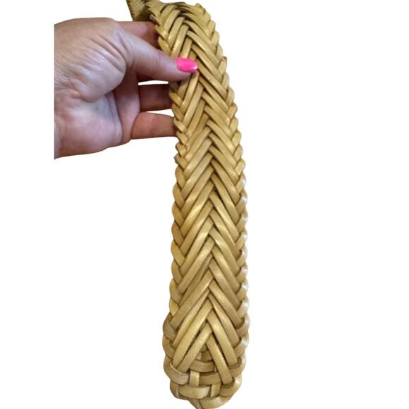 Sugar 100% Leather Adjustable Braid Belt Made in France Size 30 USA‎ - Picture 4 of 6